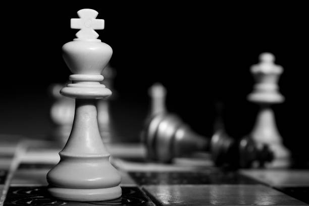 istock Chess photographed on a chessboard 1001020078