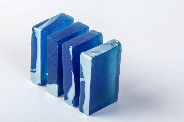 istock Hand made soap. Blue anemone. 1001021660