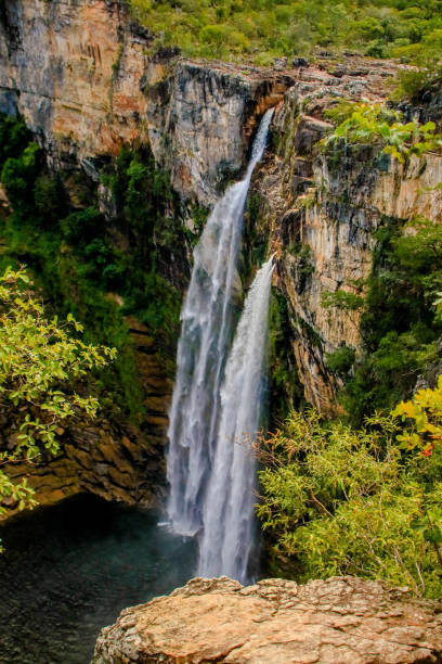 Jumps waterfall in veadeiros chapada national park