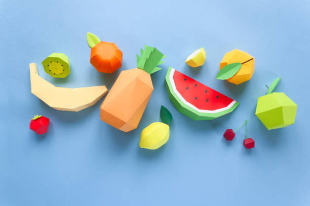 istock exotic fruits made of paper 1001031398