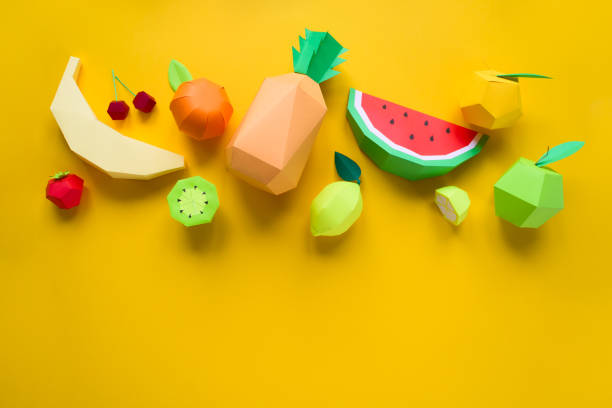 istock exotic fruits made of paper 1001031430