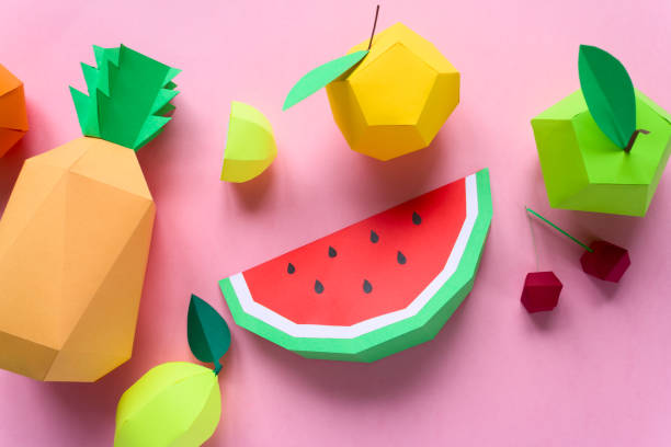 istock exotic fruits made of paper 1001031452