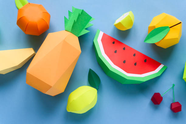 istock exotic fruits made of paper 1001031454
