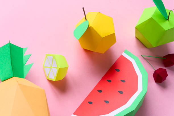 istock exotic fruits made of paper 1001031468