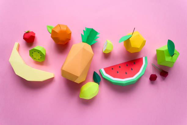 istock exotic fruits made of paper 1001031474