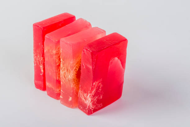 istock Hand made soap. Pink rose soap. 1001075432