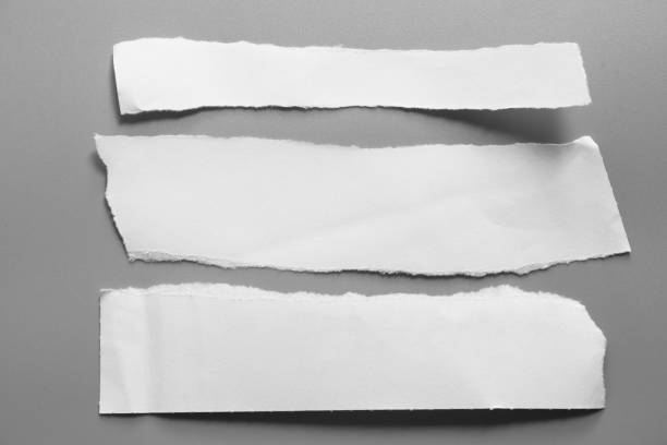 istock white torn paper on gray background. collection paper rip 1001103098