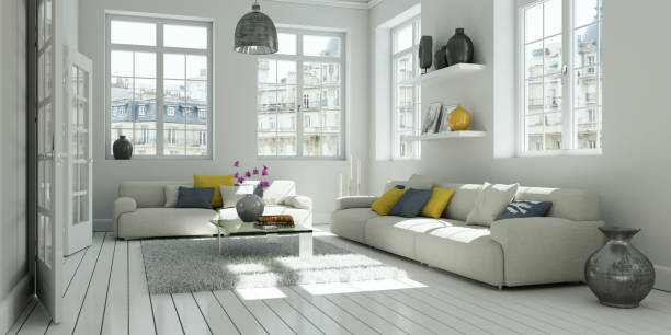 istock modern white living room interior design 1001121496