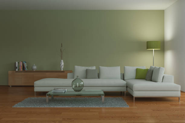 istock modern green living room interior design 1001124490