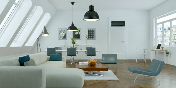 istock modern bright skandinavian interior design living room 1001127296