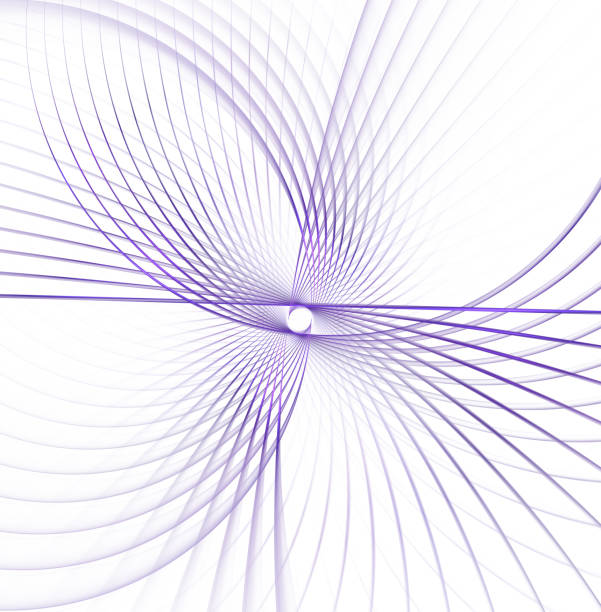 istock Illuminated curved lines. Glowing particles and wireframe. Futuristic illustration Technology digital vortex or swirl background. Abstract spirograph element. Fractal graphics. 1001133032