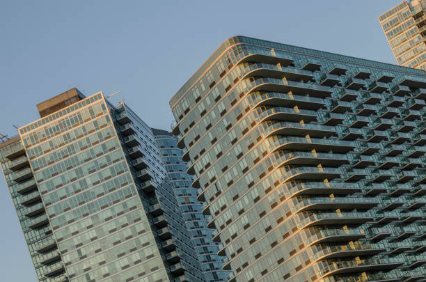 istock Generic skyscraper close up detail at sunset 1001134084