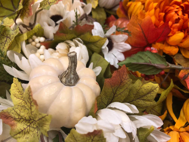 istock Fall Season Decoration - fabricated plants 1001137408