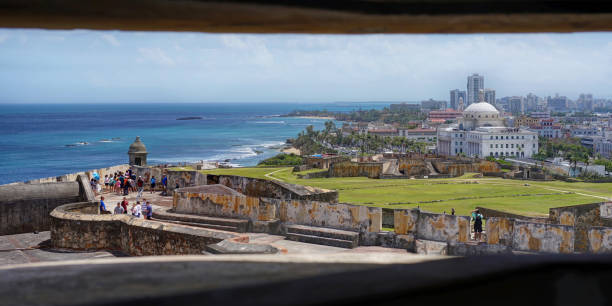 st. joan - horizon over water old san juan san juan puerto rico puerto rico stock-fotos und bilder