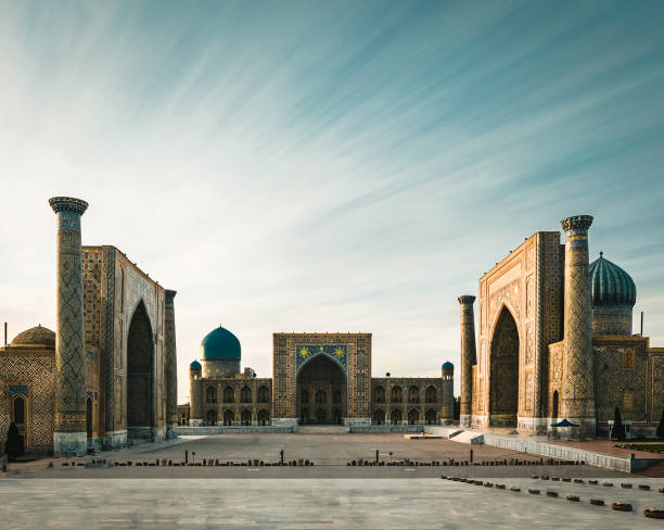 istock Registan Square Samarkand Uzbekistan long term exposure twilight sunset 1001162370