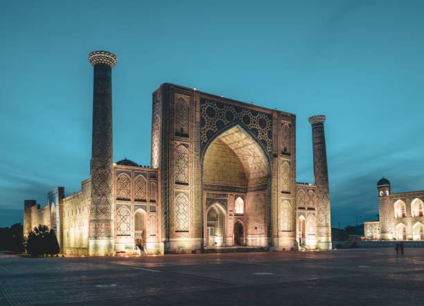 istock View to Registan Square at Night in Samarkand Uzbekistan 1001164828