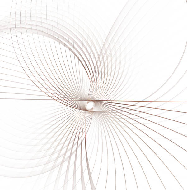istock Illuminated curved lines. Glowing particles and wireframe. Futuristic illustration Technology digital vortex or swirl background. Abstract spirograph element. Fractal graphics. 1001179432