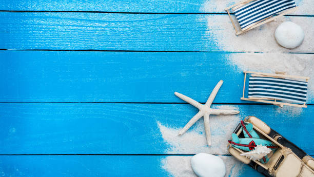 summer season on the beach. relax holiday and copy space for text