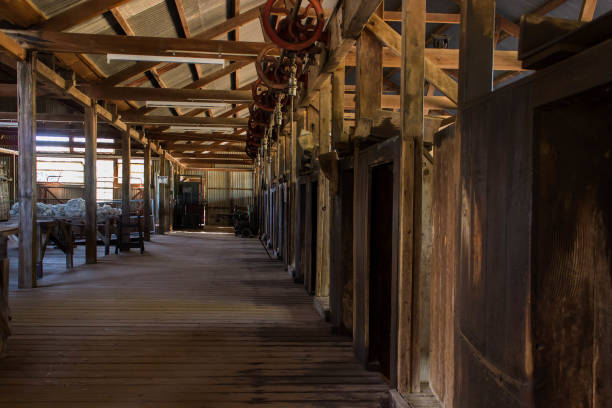 istock floorboards in old shearing shed, outback Australia 1001190292