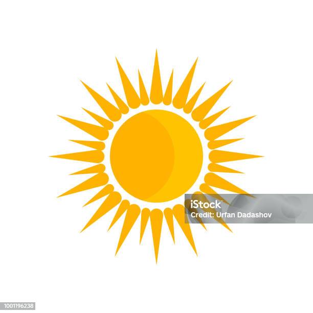 Sun Icon Vector Sign And Symbol Isolated On White Background Stock Illustration - Download Image Now