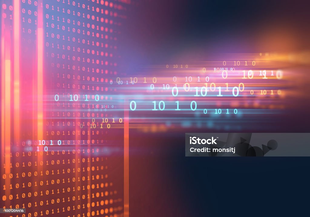 Digital Code Number Abstract Technology Background Stock Photo ...