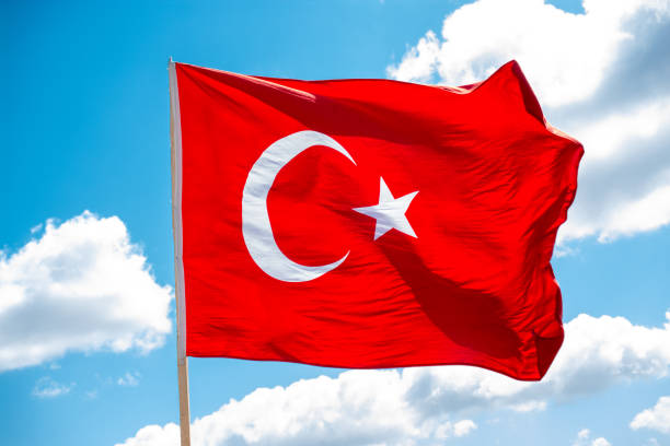 istock Turkish national flag hang in view in the open air 1001210104