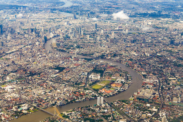 istock City top view look from airplane 1001232512