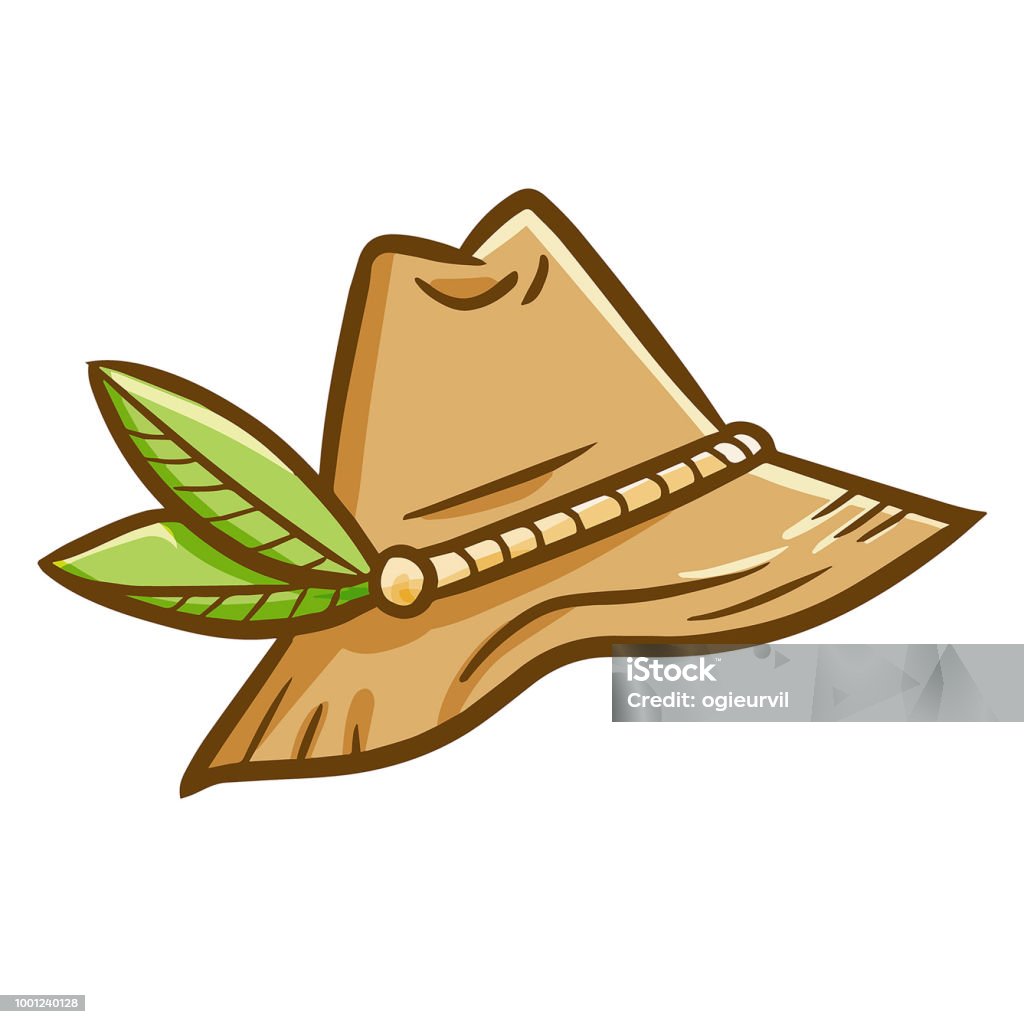 Fun Hat Vector Funny Hat With Nature Theme Stock Illustration - Download Image Now ...