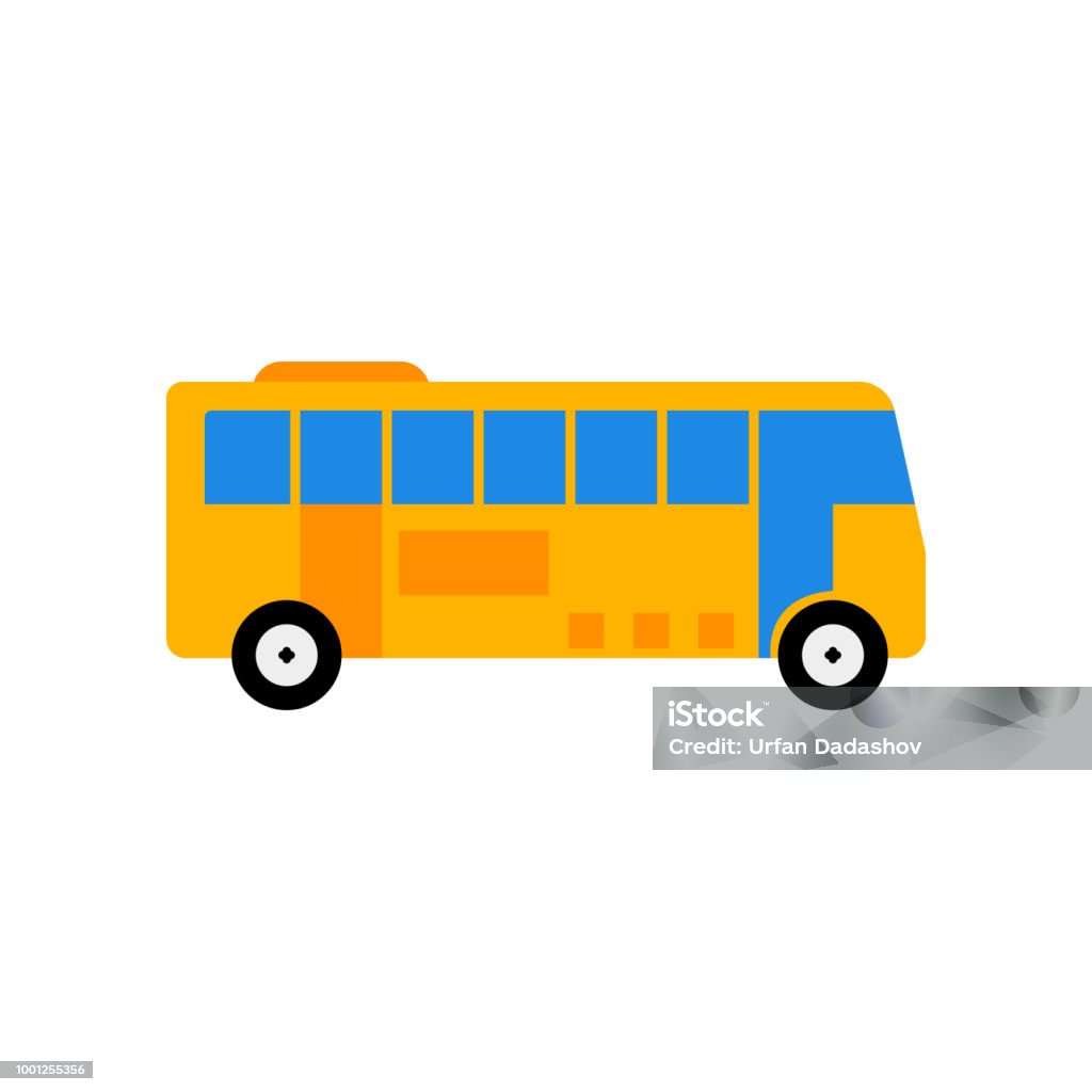 Symbool Bus Bus Pictogram Vector Teken En Symbool Geïsoleerd Op Witte Achtergrond ...