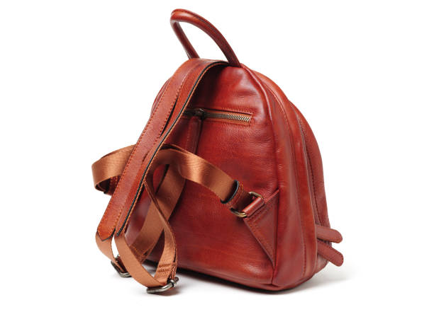 istock Brown female leather bag isolated on white background 1001255390