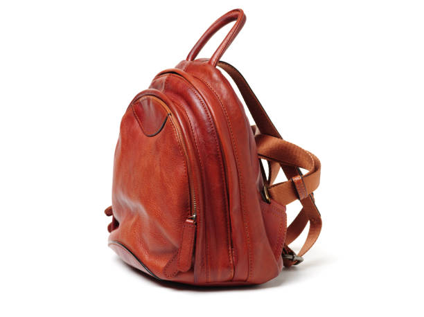 istock Brown female leather bag isolated on white background 1001255432