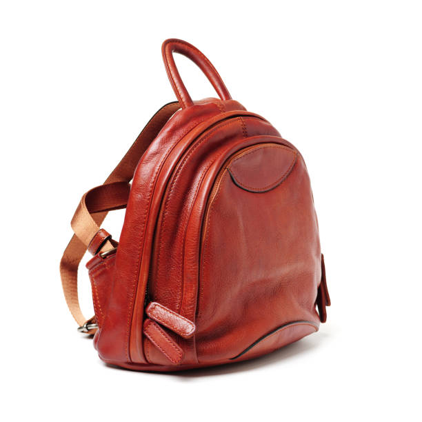 istock Brown female leather bag isolated on white background 1001255434