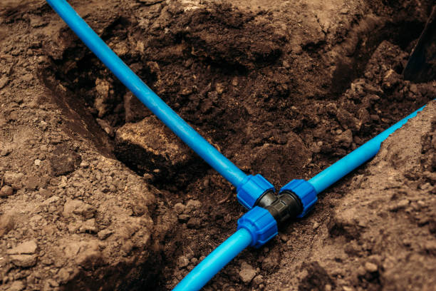 istock Hose for garden watering installed in the ground 1001267908