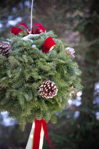 istock Holiday Christmas Pine Ball 1001270474