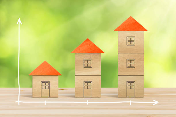 istock Wood block houses 1001273400