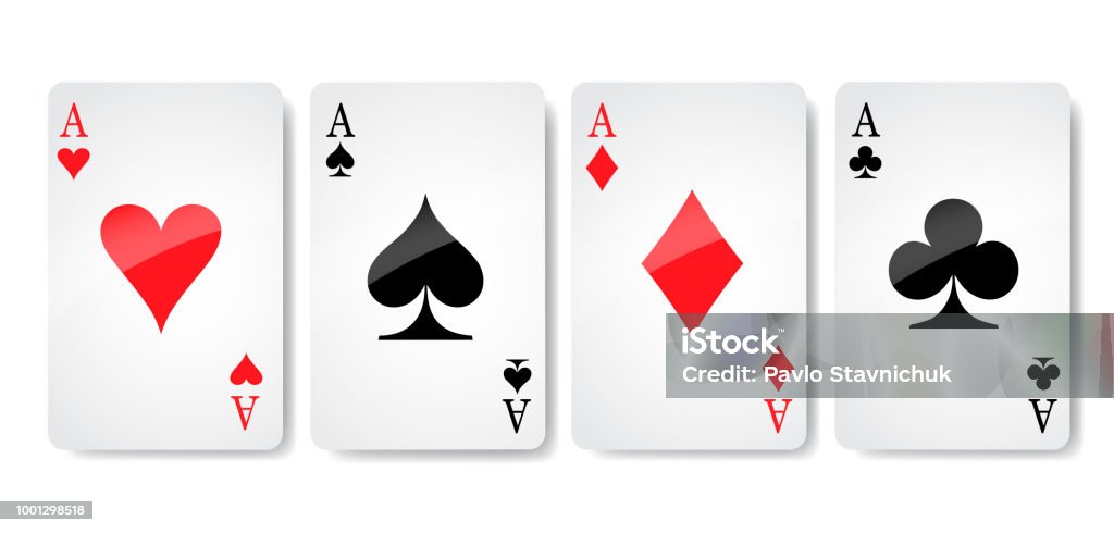 Ace card suit icona vettore, giocando carte simboli vettore, impostare l'icona simbolo seme, card suit icona segno, icona - illustrazione vettoriale stock - arte vettoriale royalty-free di Carte da gioco