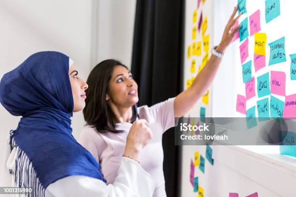 Diverse Multicultural Business Women Brainstorming Innovation Ideas Stock Photo - Download Image Now