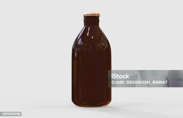 Cold Brew Coffee Bottle Mockup Stock Photo - Download Image Now - Bottle, Coffee - Drink, Cold Temperature