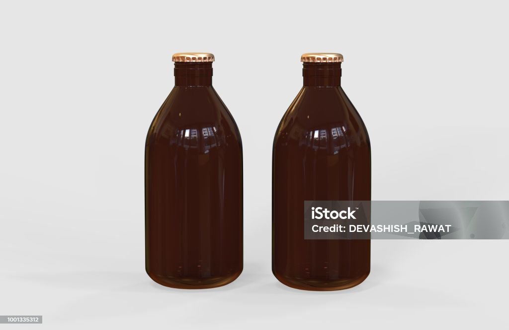 Cold brew coffee bottle mock-up Coffee - Drink, Mock Up, Arabica Coffee - Drink, Liquid, Bottle Black Color Stock Photo