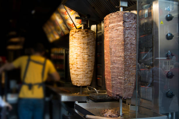 istock Turkish doner kebap shop 1001338630