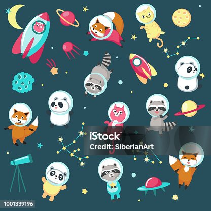 110,886 Animals In Space Illustrations & Clip Art - iStock | Dog astronaut