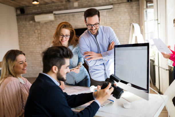 istock Picture of young architects discussing in office 1001345336