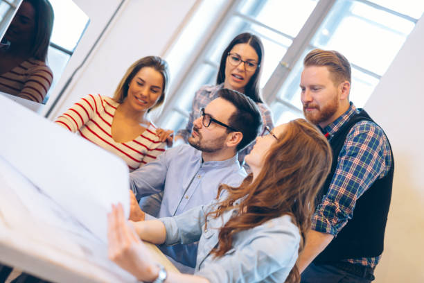 istock Picture of young architects discussing in office 1001345864