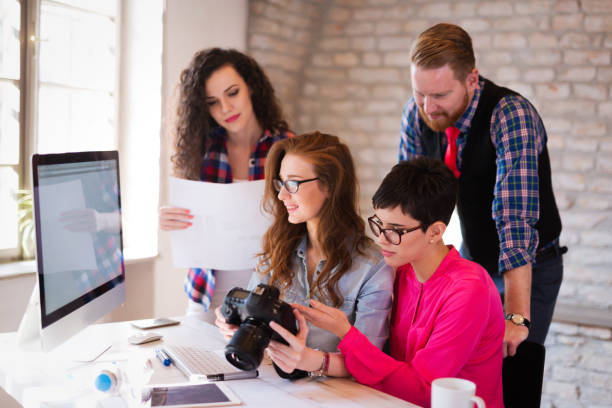 istock Picture of young architects discussing in office 1001346536
