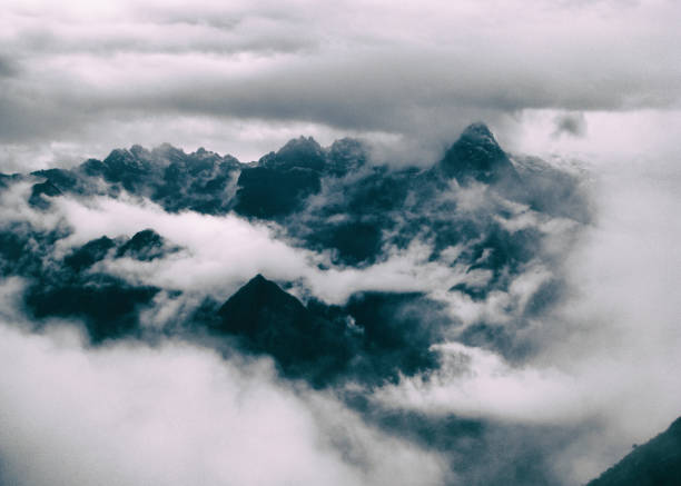 istock The Andes mountains and low clouds from the Inca Trail. Peru. 1001346698