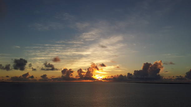 istock Ocean with clouds and sunshine landscape 1001349806
