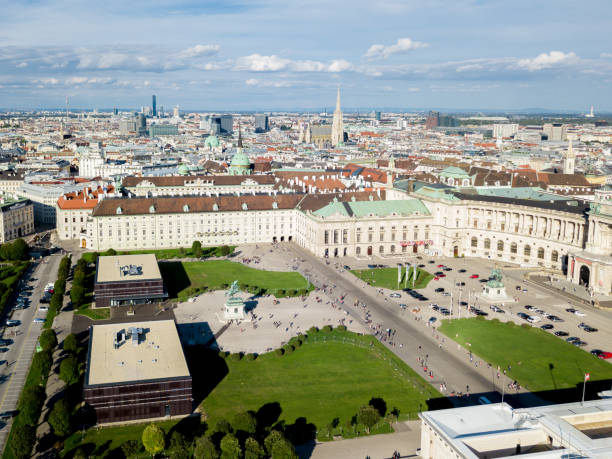 istock View of Vienna in Austria from the air 1001353426
