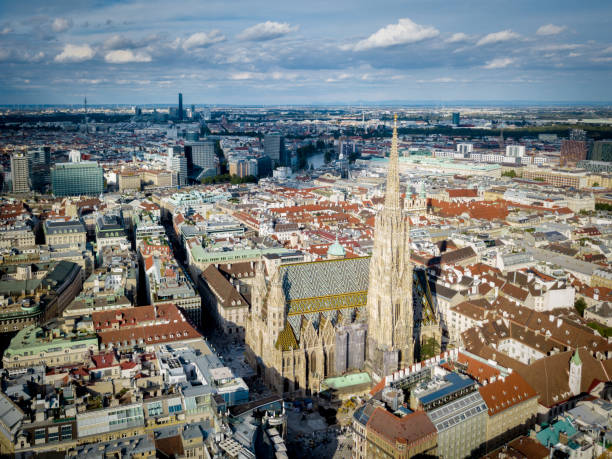 istock View of Vienna in Austria from the air 1001354148