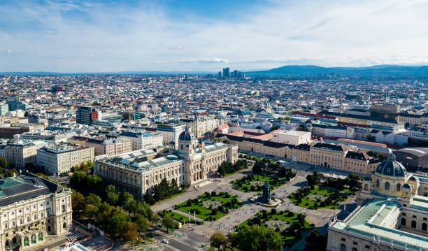 istock View of Vienna in Austria from the air 1001357406