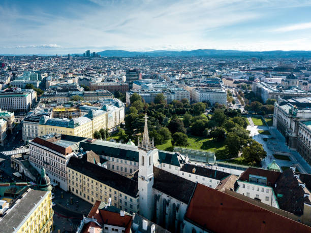 istock View of Vienna in Austria from the air 1001357770